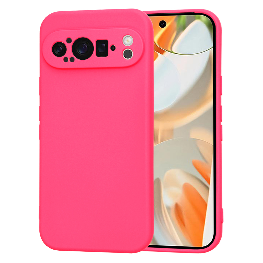 Techsuit SoftFlex puzdro pre Google Pixel 9 Pro – žiarivo ružové (Hot Pink) KF2328886