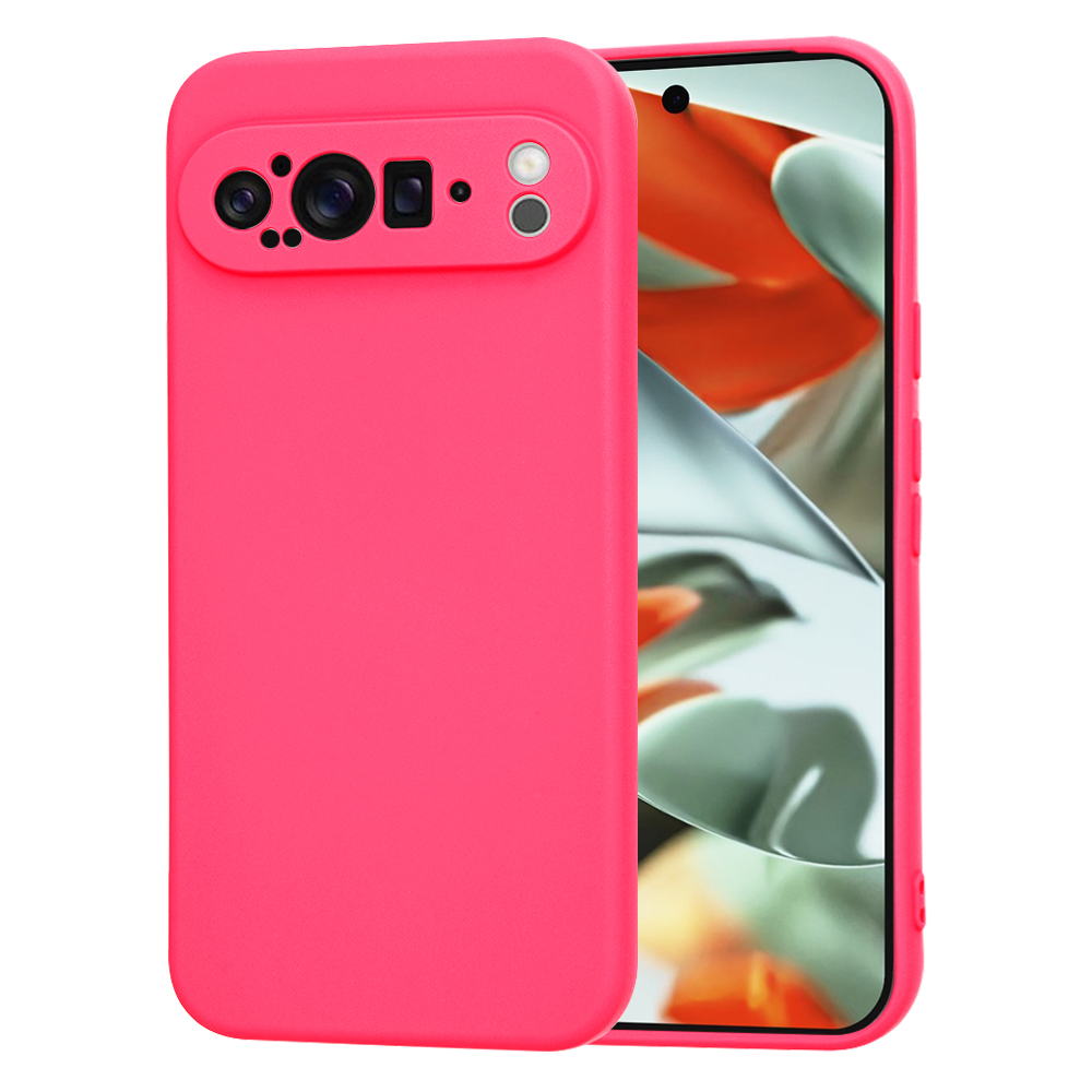 Techsuit SoftFlex puzdro pre Google Pixel 9 Pro XL – žiarivo ružové (Hot Pink) KF2328897
