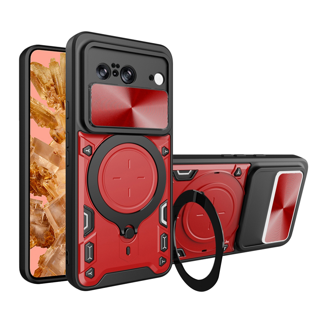 Techsuit CamGuard Pro puzdro pre Google Pixel 8 – červené KF2331868