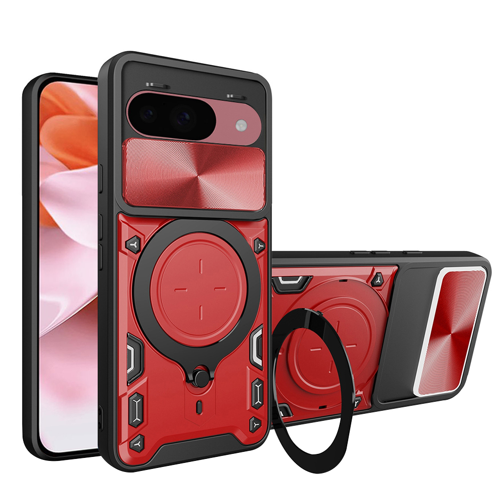 Techsuit CamGuard Pro puzdro pre Google Pixel 9 / 9 Pro – červené KF2331883