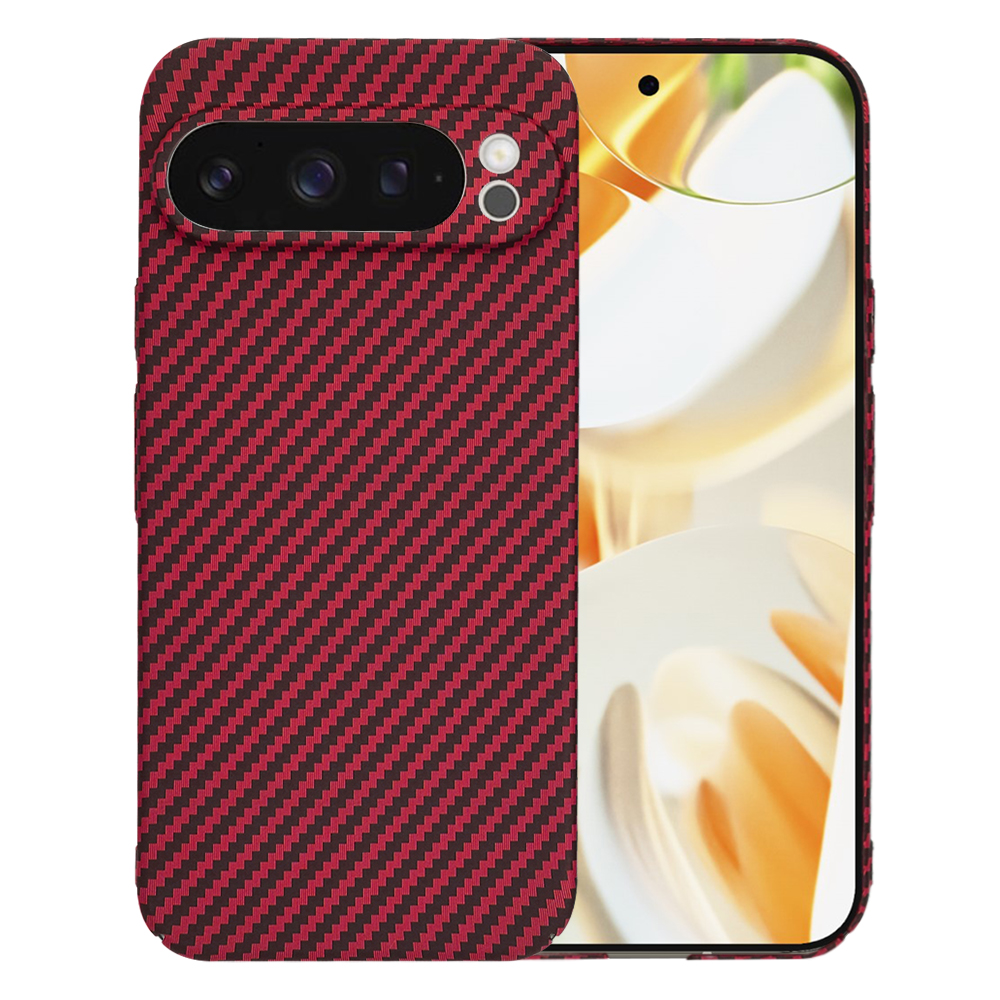 Techsuit Carbonite FiberShell puzdro pre Google Pixel 9 Pro – červené KF2333383