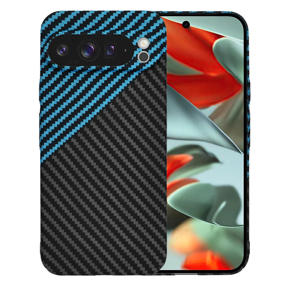 Techsuit Carbonite FiberShell puzdro pre Google Pixel 9 Pro XL – Blue Pulse KF2333494