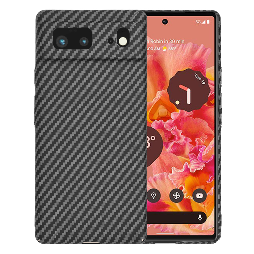 Techsuit Carbonite FiberShell puzdro pre Google Pixel 6 – čierne KF2334440