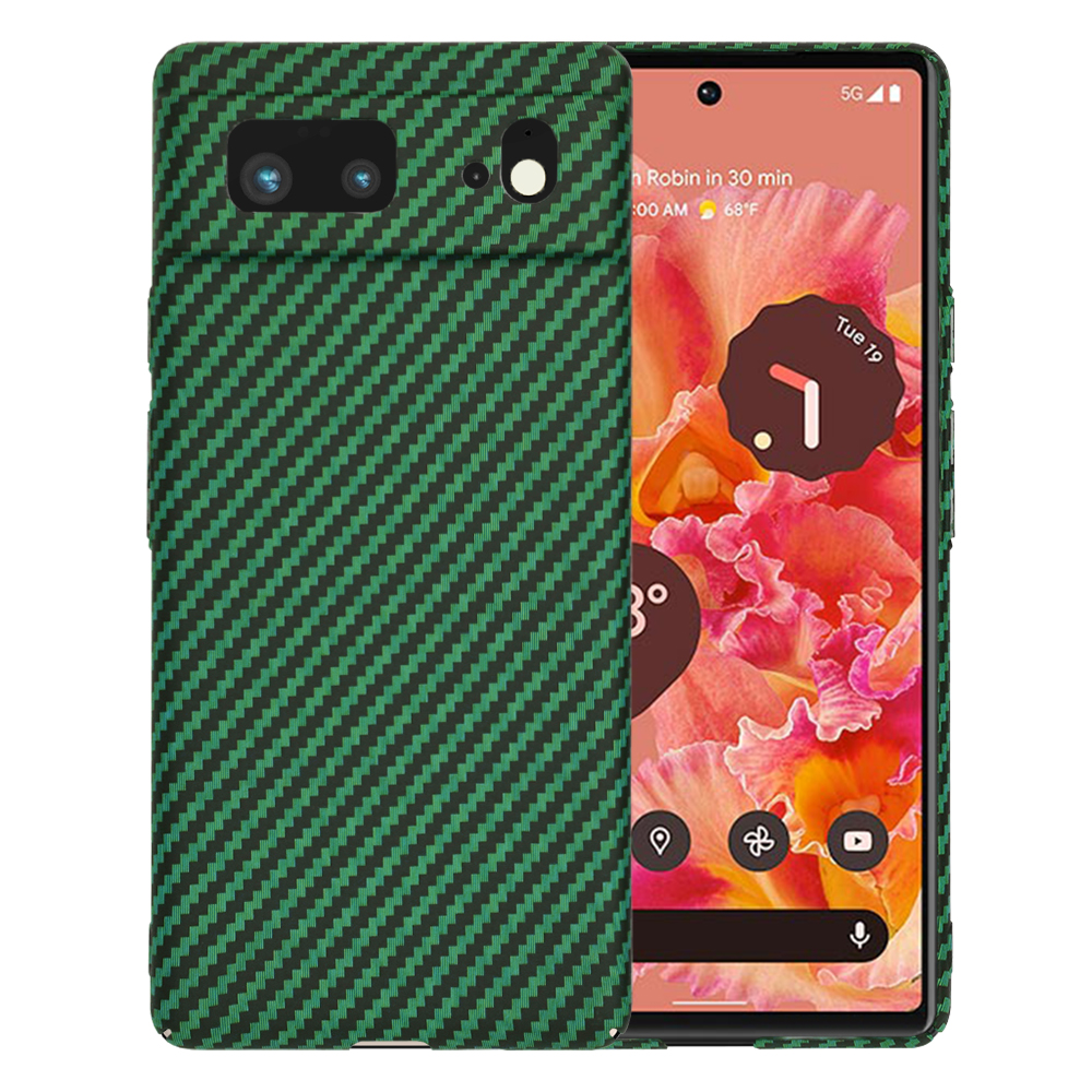 Techsuit Carbonite FiberShell puzdro pre Google Pixel 6 – zelené KF2334441