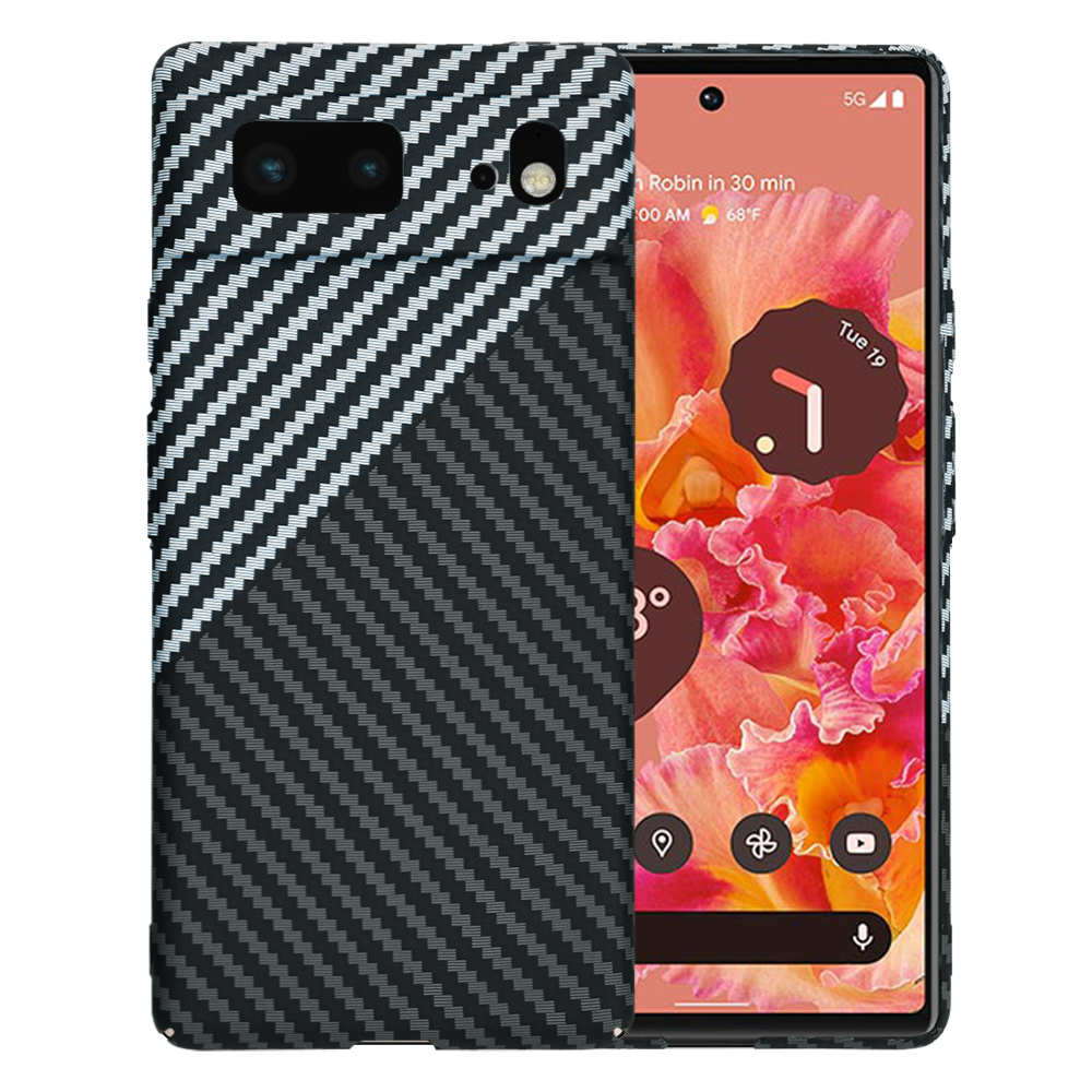 Techsuit Carbonite FiberShell puzdro pre Google Pixel 6 – Stealth Gray KF2334444