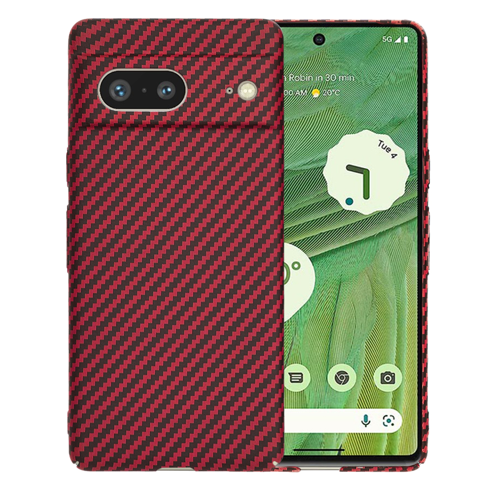 Techsuit Carbonite FiberShell puzdro pre Google Pixel 7 – červené KF2334450