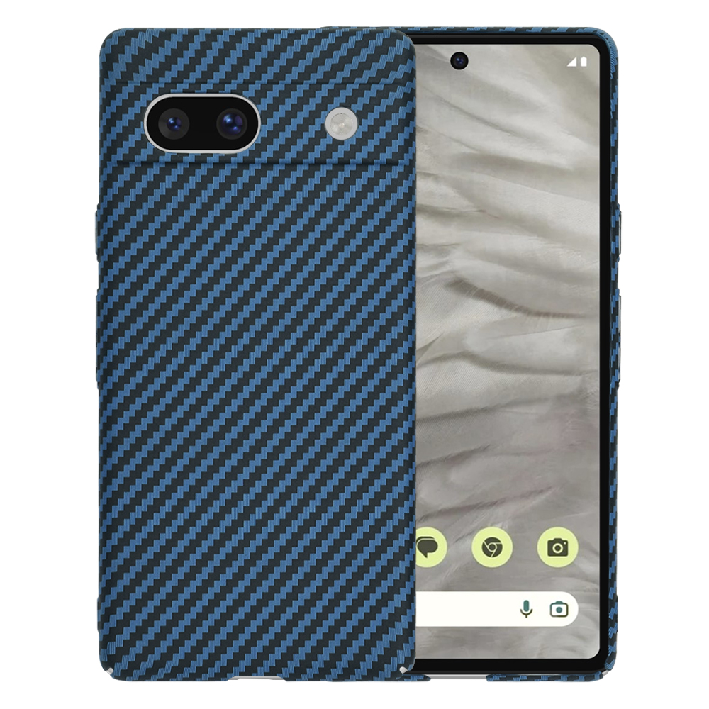 Techsuit Carbonite FiberShell puzdro pre Google Pixel 7a – Cyan KF2334494