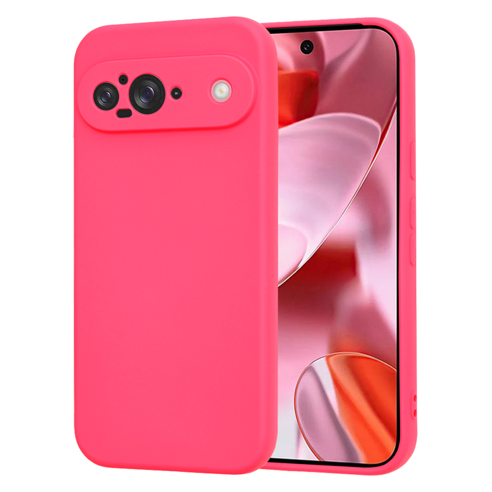Techsuit SoftFlex puzdro pre Google Pixel 9 – žiarivo ružové (Hot Pink) KF2335704