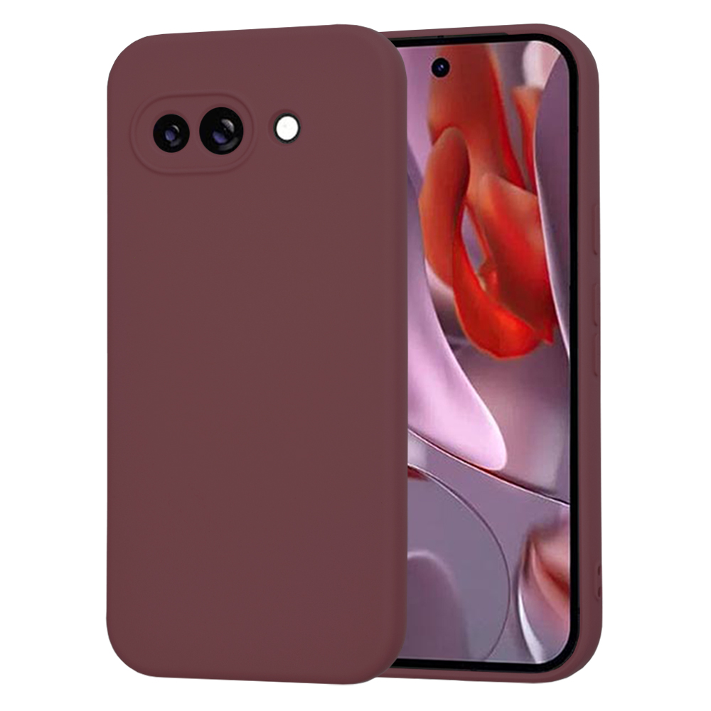 Techsuit SoftFlex puzdro pre Google Pixel 9a – slivkovo červené (Plum Red) KF2342259