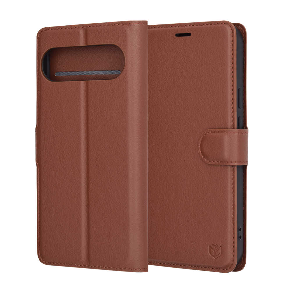 Techsuit Leather Folio puzdro pre Google Pixel 9 Pro XL – hnedé KF2323608