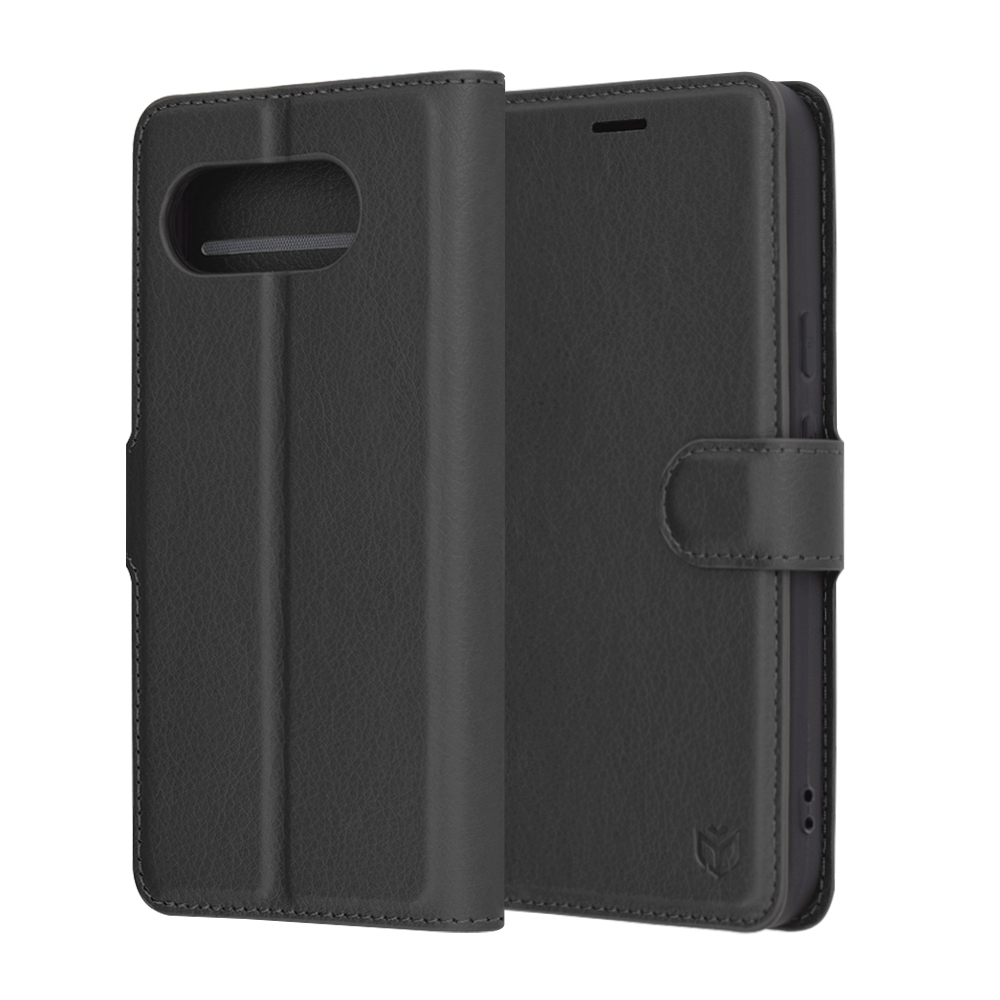 Techsuit Leather Folio puzdro pre Google Pixel 9a – čierne KF2341972