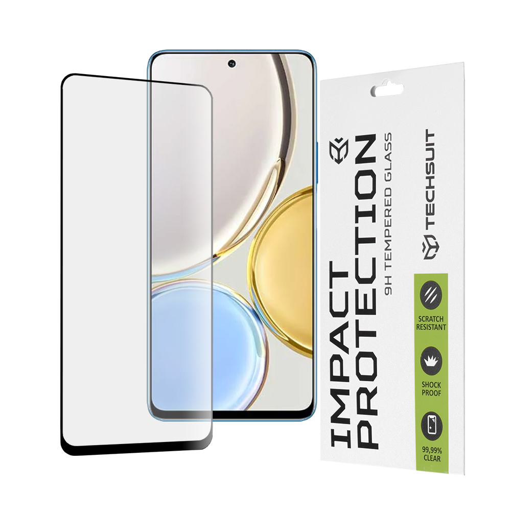 Techsuit 111D Full Cover / Full Glue Glass tvrdené sklo pre Honor Magic4 Lite – čierne KF239701