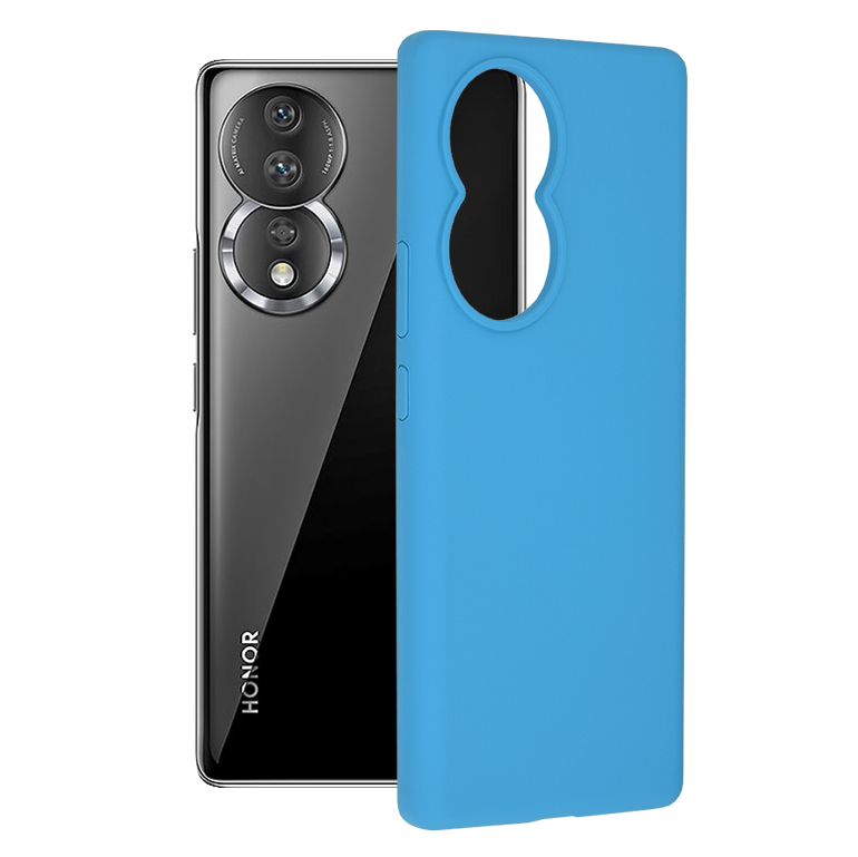Techsuit Soft Edge Silicone puzdro pre Honor 80 – denimovo modré KF2311823