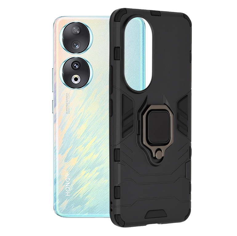 Techsuit Silicone Shield puzdro pre Honor 90 – čierne KF2313855