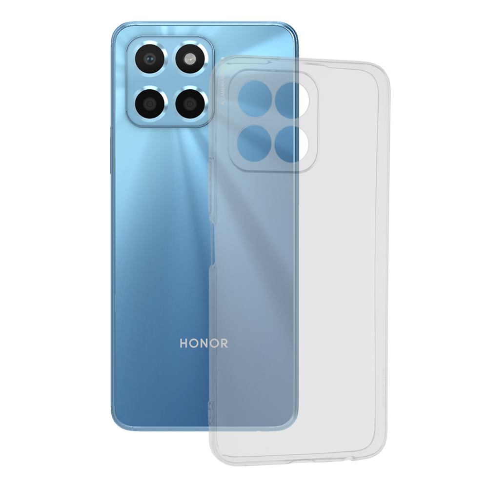 Techsuit Clear Silicone puzdro pre Honor X6 / X8 5G / 70 Lite – priehľadné KF2313848