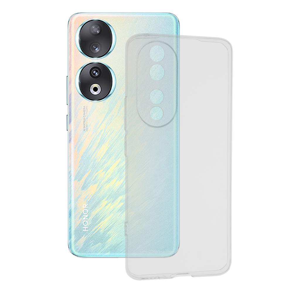 Techsuit Clear Silicone puzdro pre Honor 90 – priehľadné KF2313850