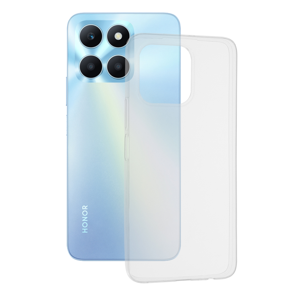 Techsuit Clear Silicone puzdro pre Honor X6a – priehľadné KF2317096