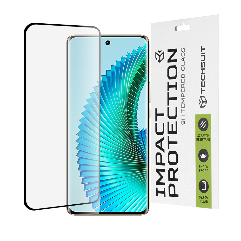 Techsuit 111D Full Cover / Full Glue Glass / 3D Curved Screen tvrdené sklo pre Honor Magic6 Lite – čierne KF2317637