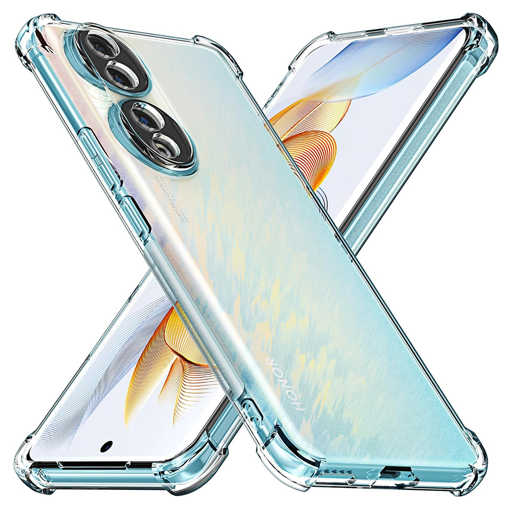 Techsuit Shockproof Clear Silicone puzdro pre Honor 90 Pro – priehľadné KF2317922