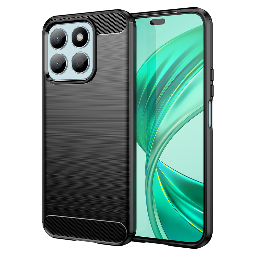 Techsuit Carbon Silicone puzdro pre Honor X8b – čierne KF2318565