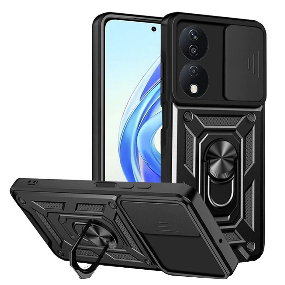Techsuit CamShield Series puzdro pre Honor X7b / X7b 5G / 90 SMART – čierne KF2318583