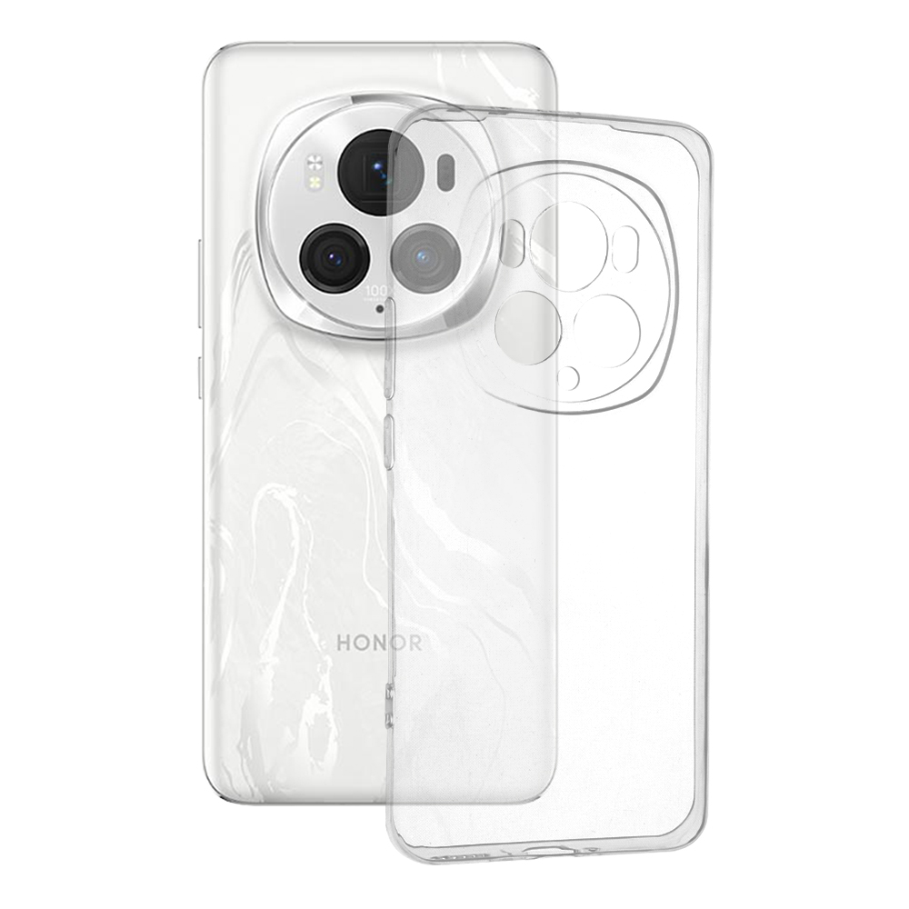 Techsuit Clear Silicone puzdro pre Honor Magic6 Pro – priehľadné KF2320040