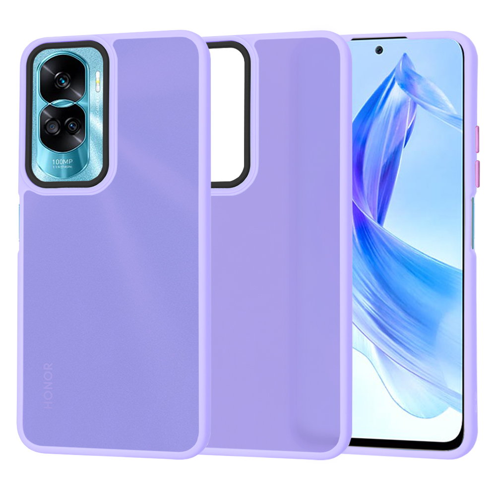Techsuit HaloFrost Series puzdro pre Honor 90 Lite – svetlofialové (Light Purple) KF2326086