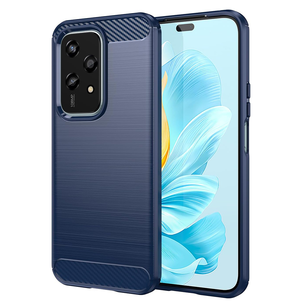Techsuit Carbon Silicone puzdro pre Honor 200 Lite – modré KF2328109