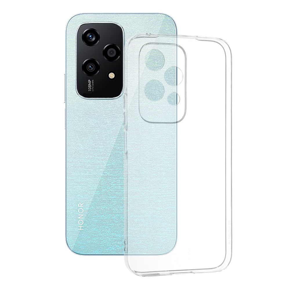 Techsuit Clear Silicone puzdro pre Honor 200 Lite – priehľadné KF2328110