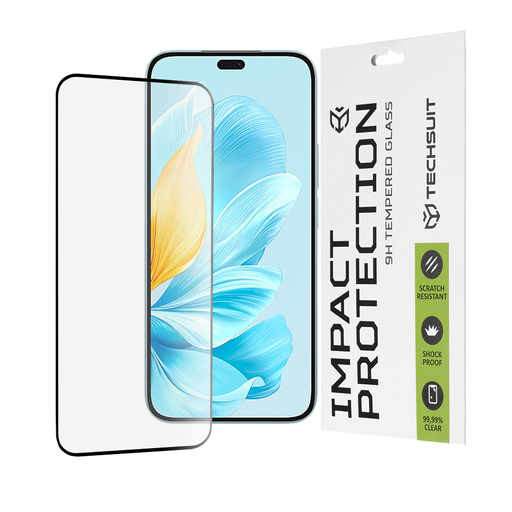 Techsuit 111D Full Cover / Full Glue Glass tvrdené sklo pre Honor 200 Lite – čierne KF2328116