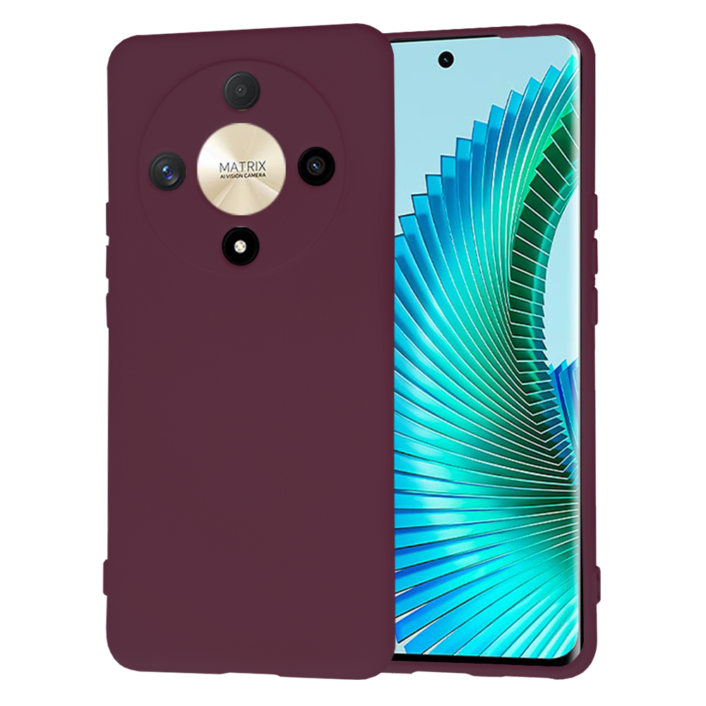 Techsuit SoftFlex puzdro pre Honor Magic6 Lite – slivkovo červené (Plum Red) KF2328984