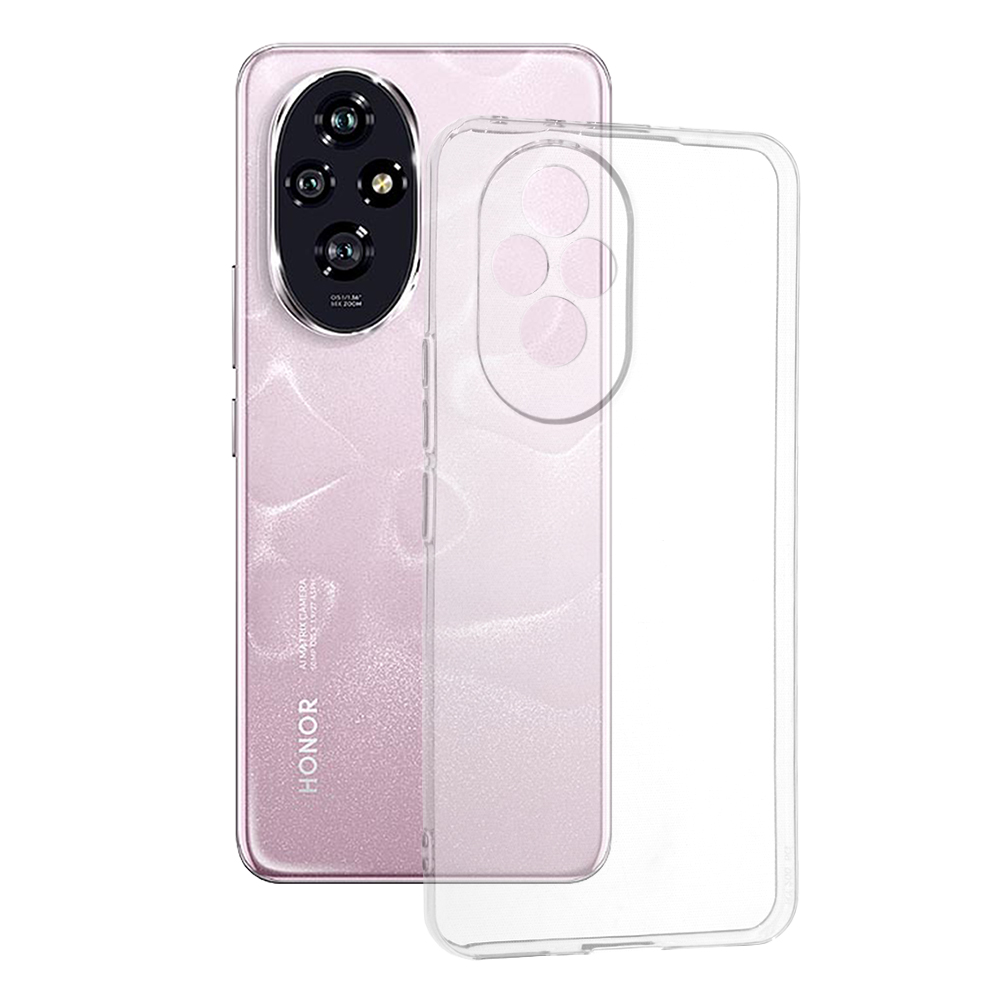 Techsuit Clear Silicone puzdro pre Honor 200 – priehľadné KF2331162