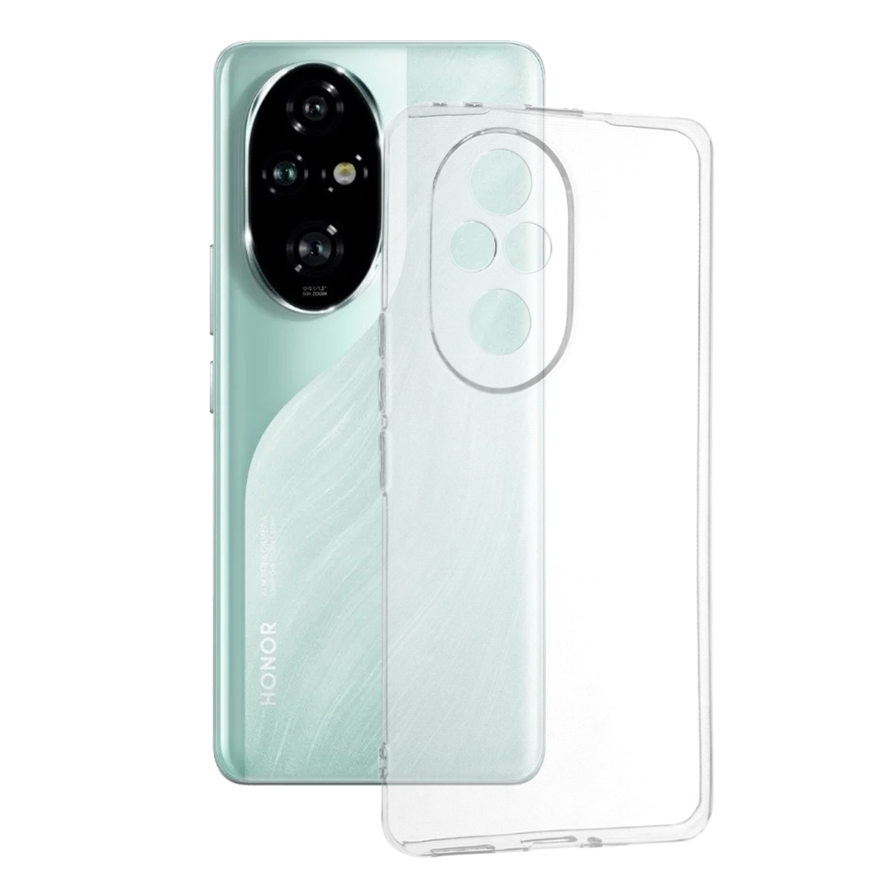 Techsuit Clear Silicone puzdro pre Honor 200 Pro – priehľadné KF2331163