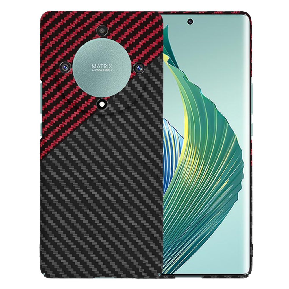 Techsuit Carbonite FiberShell puzdro pre Honor Magic5 Lite – Red Vortex KF2333666