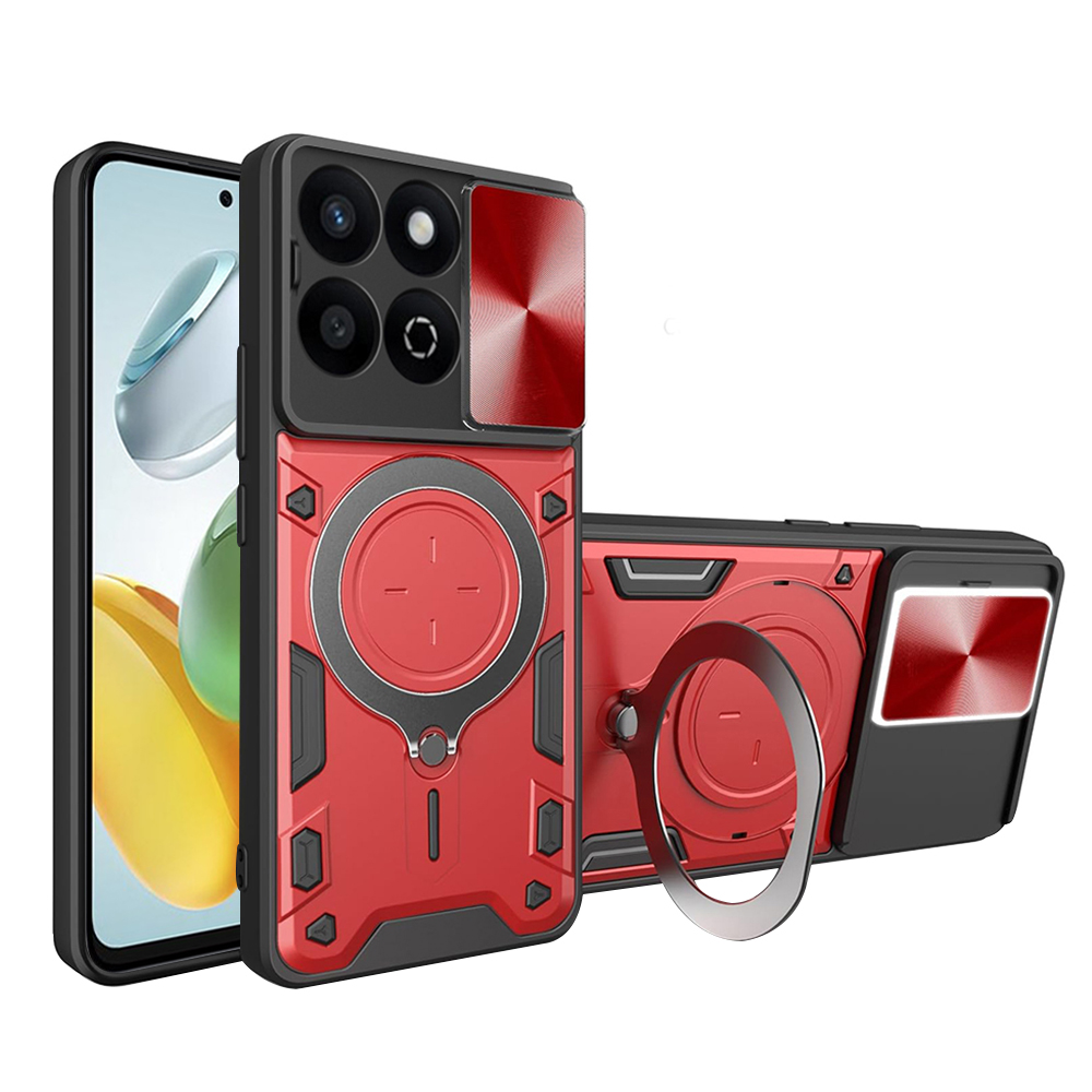 Techsuit CamGuard Pro puzdro pre Honor 200 Smart / X7c – červené KF2339473
