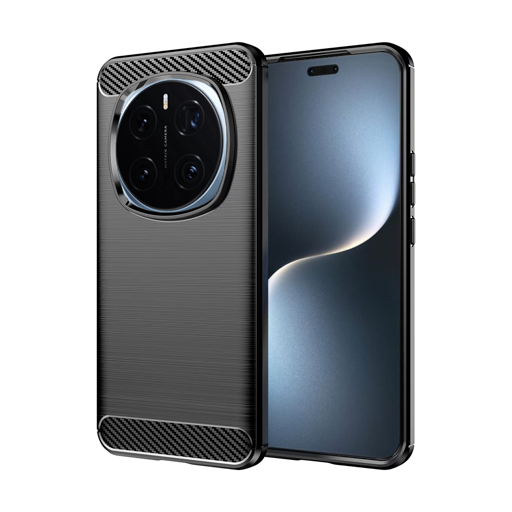 Techsuit Carbon Silicone puzdro pre Honor Magic7 Pro – čierne KF2342345