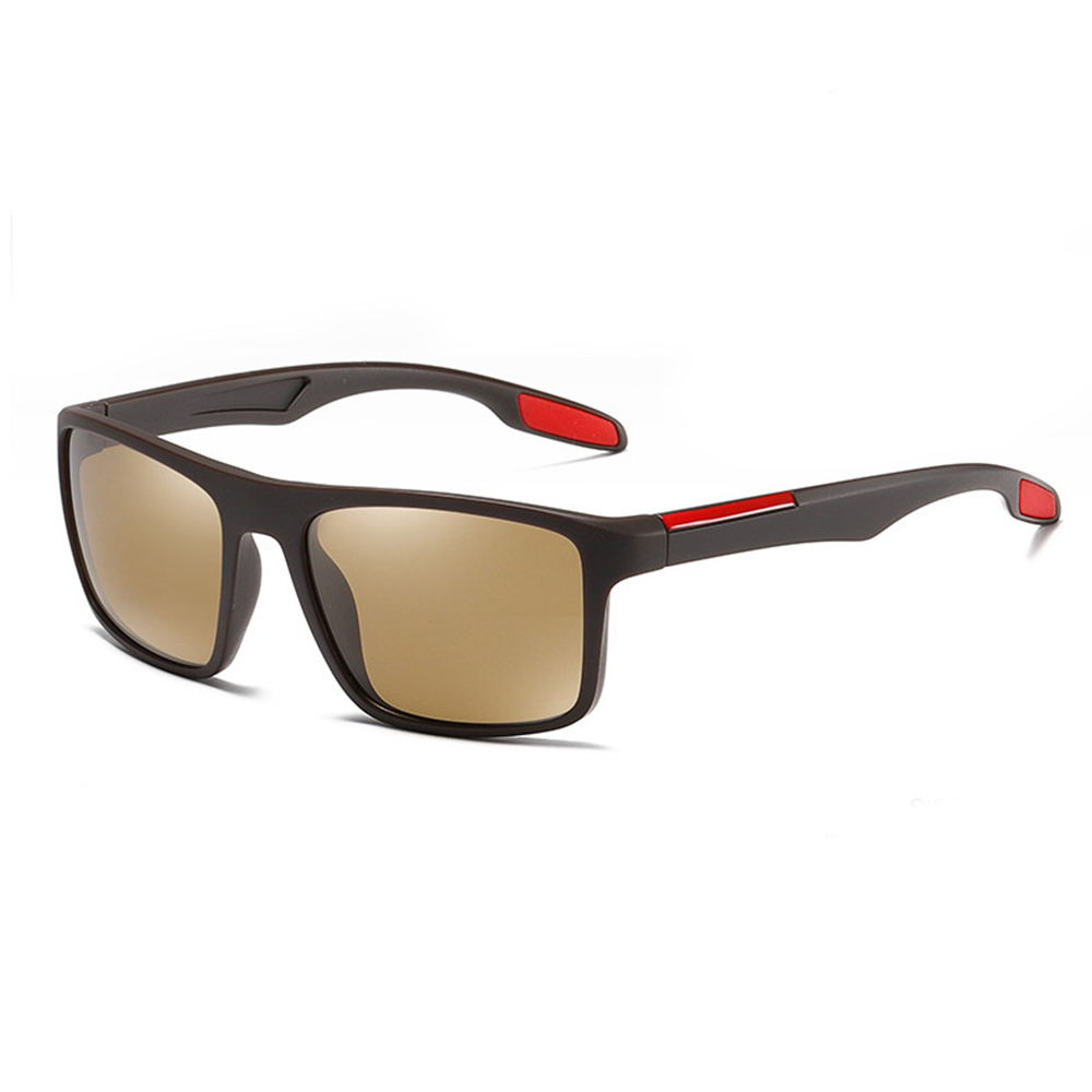 Techsuit Slnečné okuliare polarizačné TR90 (MM101) - UV ochrana - matná hnedá KF238080