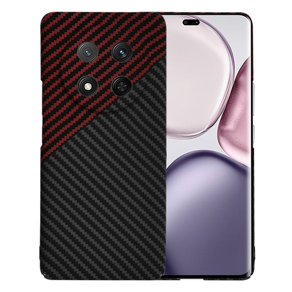 Techsuit Carbonite FiberShell puzdro pre Honor Magic7 Lite / X9c – Red Vortex KF2343393