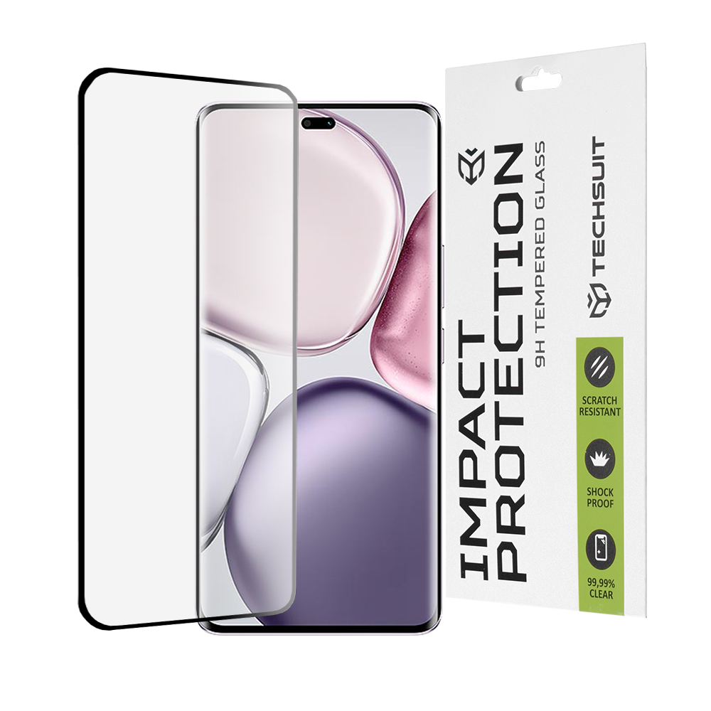 Techsuit 111D Full Cover / Full Glue Glass / 3D Curved Screen tvrdené sklo pre Honor Magic7 Lite / X9c – čierne KF2344468