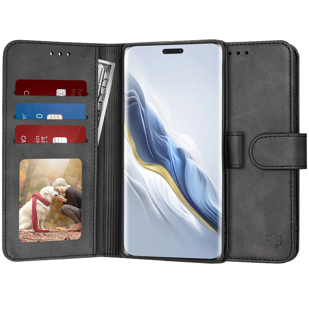 Techsuit Diary Book puzdro pre Honor Magic6 Pro – čierne KF2321231