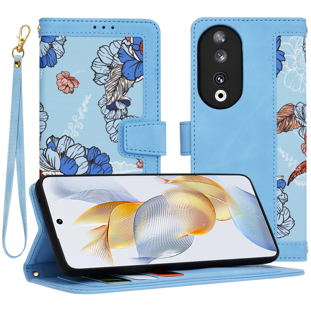 Techsuit FlipCraft puzdro pre Honor 90 – Žiarivá modrá KF2328584