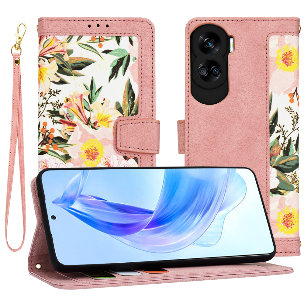 Techsuit FlipCraft puzdro pre Honor 90 Lite – Sladká ružová KF2328591