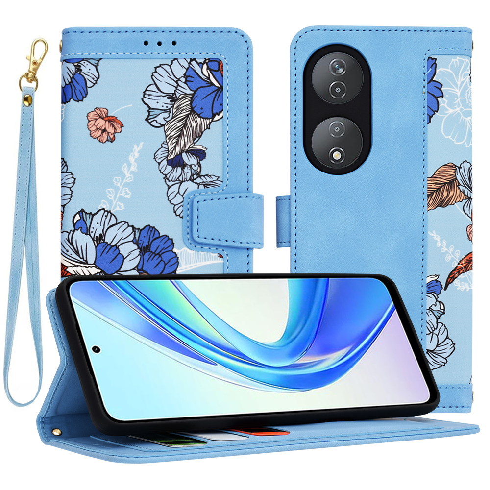 Techsuit FlipCraft puzdro pre Honor X7b / X7b 5G / 90 SMART – Žiarivá modrá KF2328696