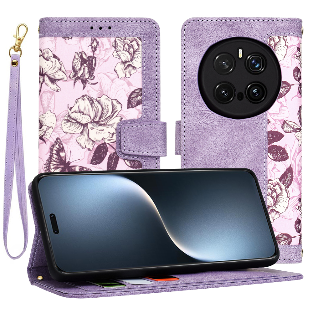 Techsuit FlipCraft puzdro pre Honor Magic7 Pro – Tajomná fialová KF2342344