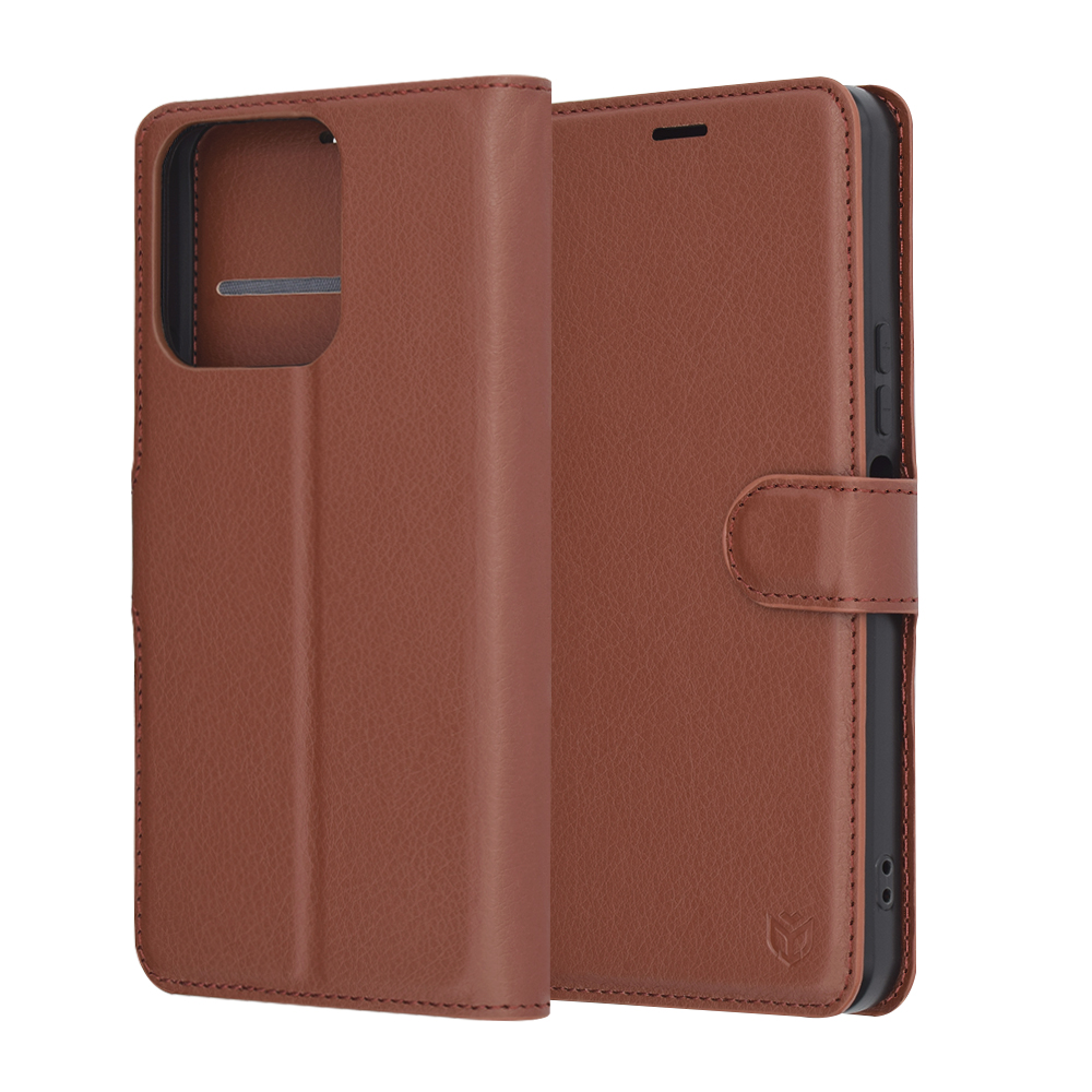 Techsuit Leather Folio puzdro pre Honor X5b – hnedé KF2342274
