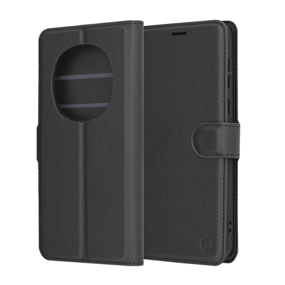 Techsuit Leather Folio puzdro pre Honor Magic7 Pro – čierne KF2342339