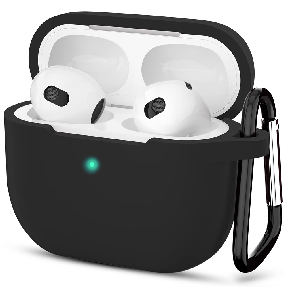 Techsuit Silicone puzdro pre AirPods 3 – ultratenké, hladké – čierne KF2317528