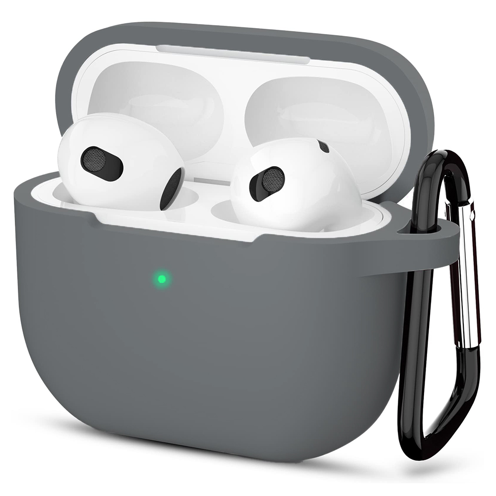 Techsuit Silicone puzdro pre AirPods 3 – ultratenké, hladké – sivé KF2318110