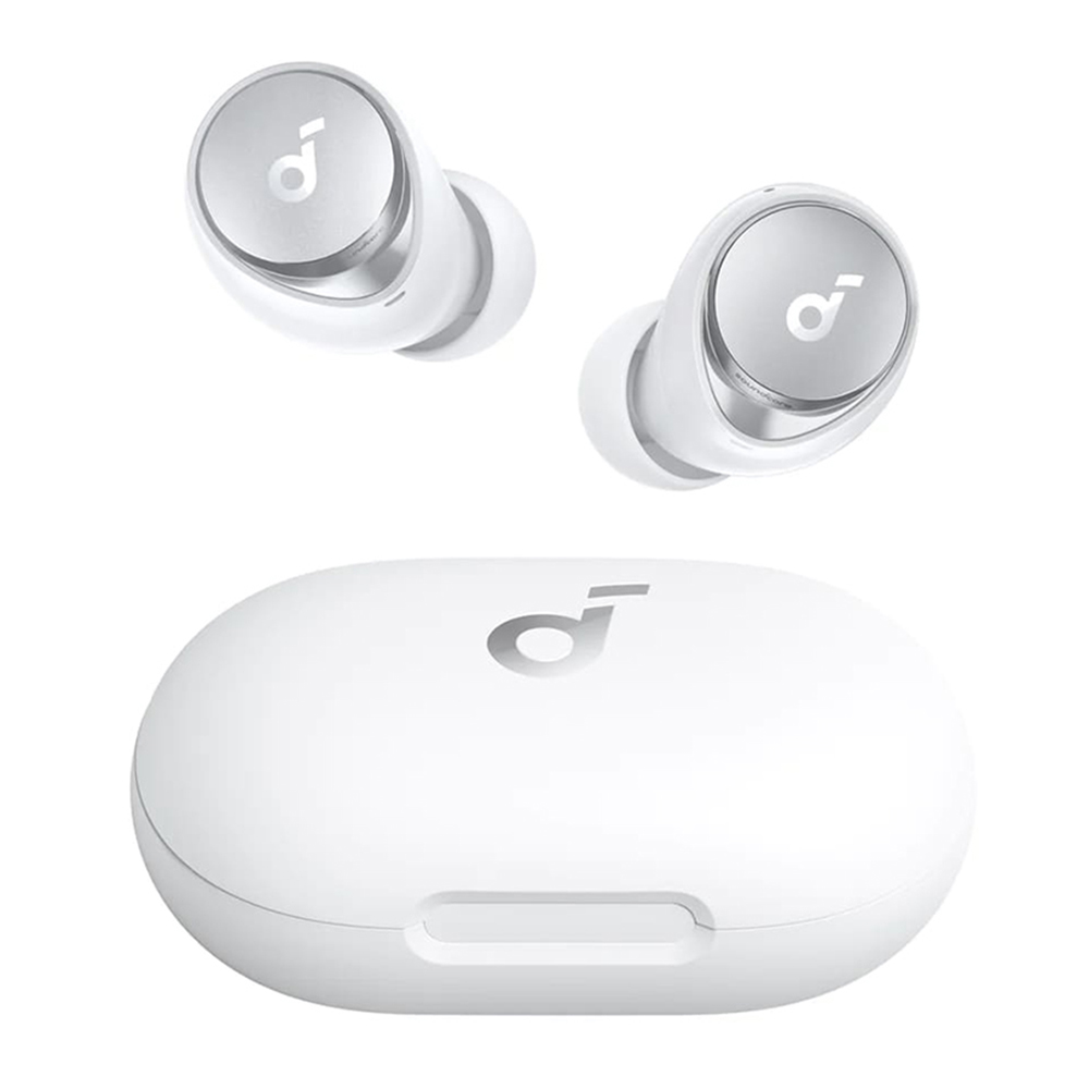 Anker bezdrôtové slúchadlá SoundCore Space A40 (A3936G21) – Bluetooth 5.2, ANC, Hi-Res audio, bezdrôtové a USB-C nabíjanie, biele KF2319103