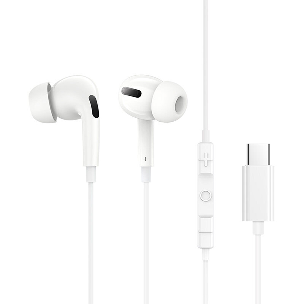 Baseus drôtové slúchadlá Encok CZ18 (A00170100213-Z1) – USB-C, 20 Hz – 20 kHz, biele (Moon White) KF2320906